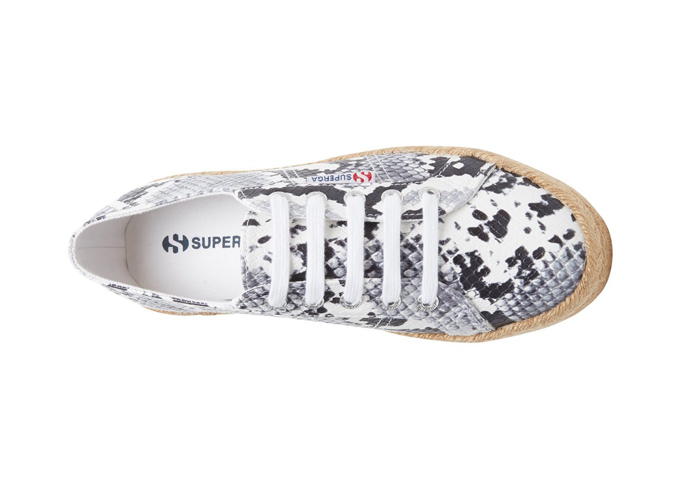 Superga Beige/Snake Platform Womens - 2730 Pufanropew - 601PWFCVR